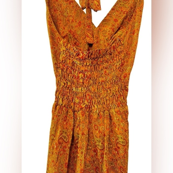 Silk Blend Smocked Back Sundress - Picture 2 of 10